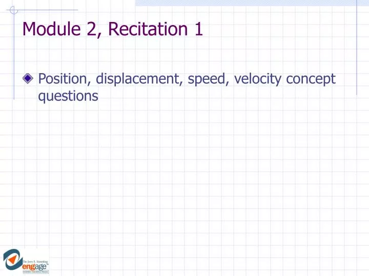 module 2 recitation 1