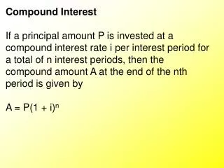 Compound Interest