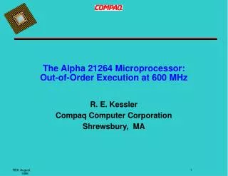 The Alpha 21264 Microprocessor: Out-of-Order Execution at 600 MHz