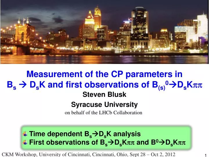 measurement of the cp parameters in b s d s k and first observations of b s 0 d s k pp