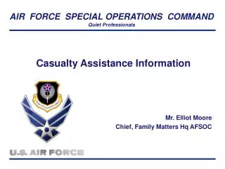Casualty Assistance Information