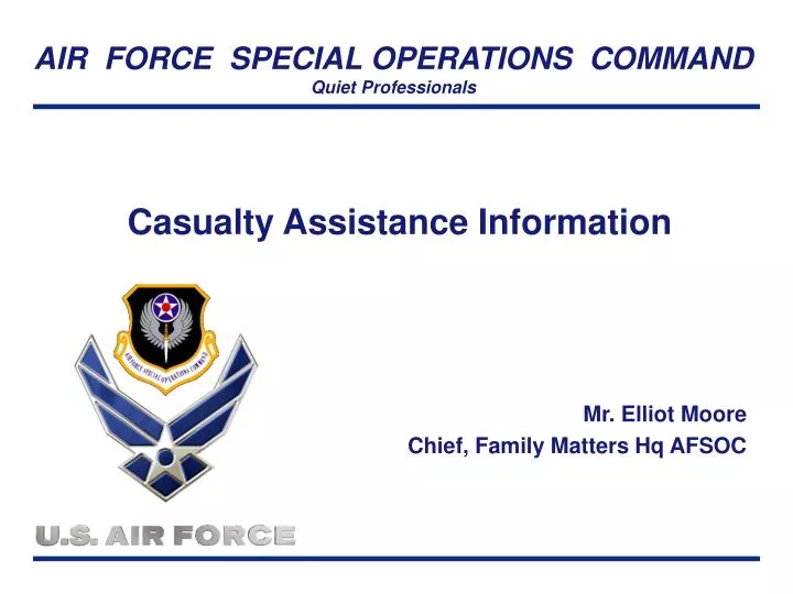 casualty assistance information