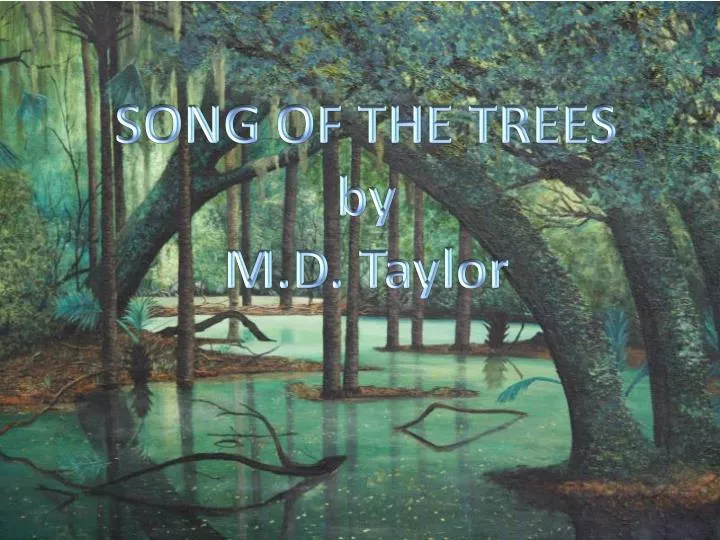 song of the trees by m d taylor
