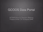GCOOS Data Portal - slide 1