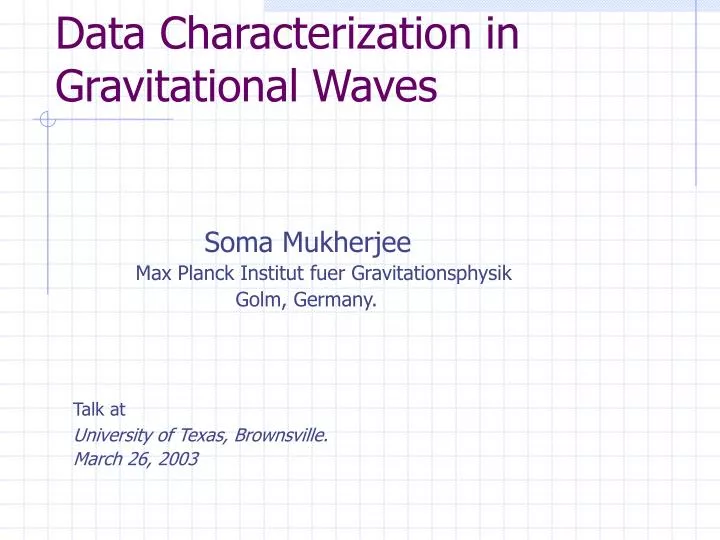 data characterization in gravitational waves