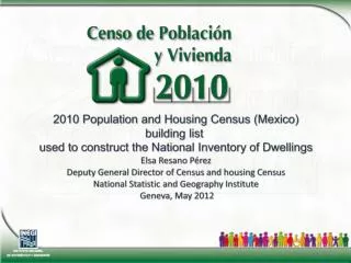 2010 Population and Housing Census ( Mexico ) building list