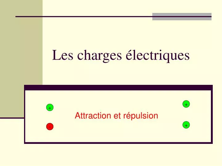 les charges lectriques