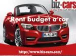 budget rent a car