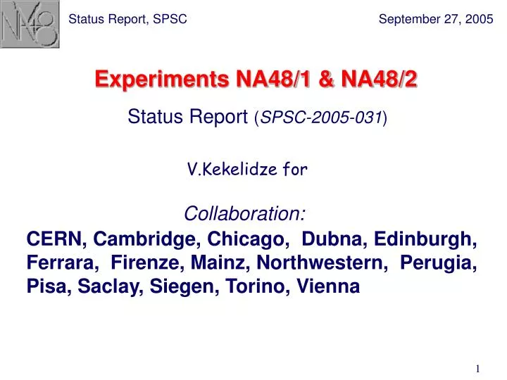 experiments na48 1 na48 2