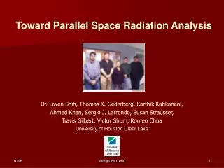 Toward Parallel Space Radiation Analysis