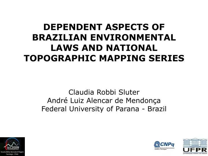 dependent aspects of brazilian environmental laws and national topographic mapping series