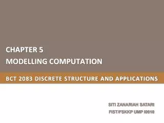 BCT 2083 DISCRETE STRUCTURE AND APPLICATIONS