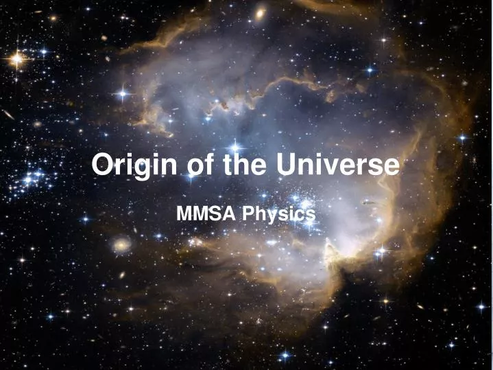 origin of the universe