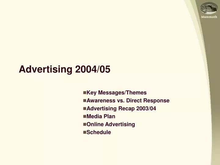 advertising 2004 05