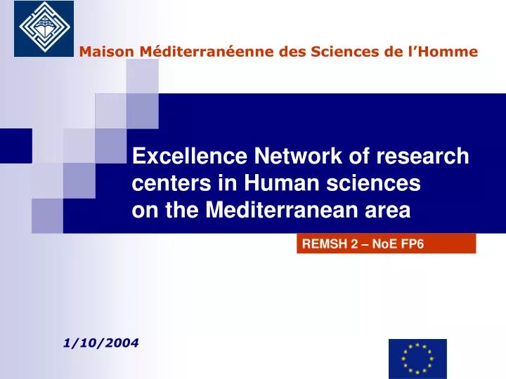 excellence network of research centers in human sciences on the mediterranean area