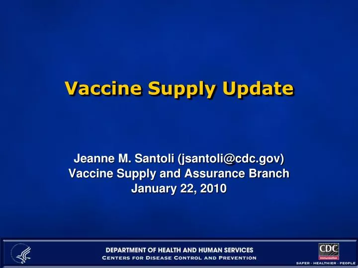 vaccine supply update