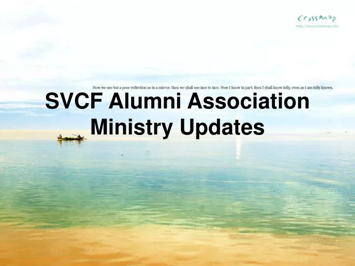 svcf alumni association ministry updates