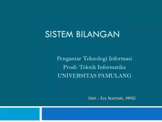 sistem bilangan