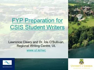 FYP Preparation for CSIS Student Writers