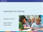 Comprehensive Assessment for Learning: Strategies and Expectations for Teacher Development - slide 1