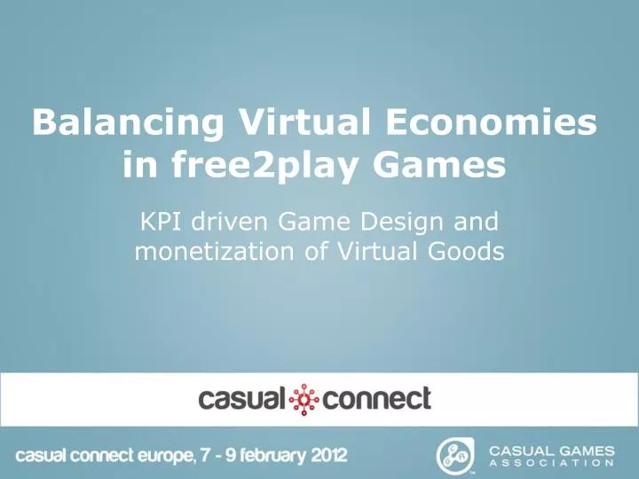 balancing virtual economies in free2play games