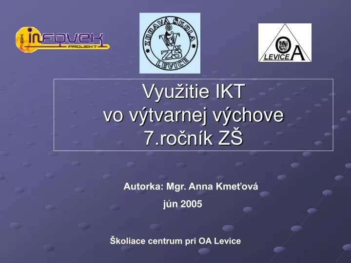 vyu itie ikt vo v tvarnej v chove 7 ro n k z