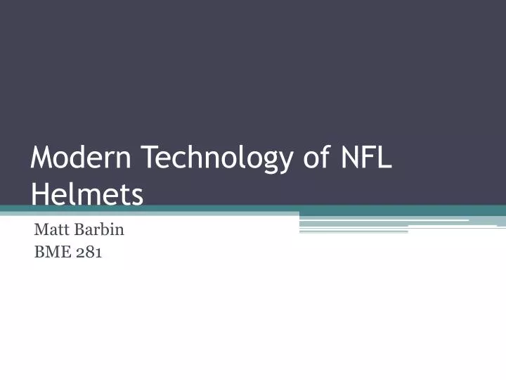 modern technology of nfl helmets