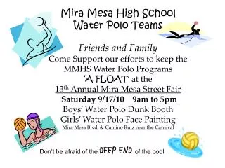 Mira Mesa High School Water Polo Teams