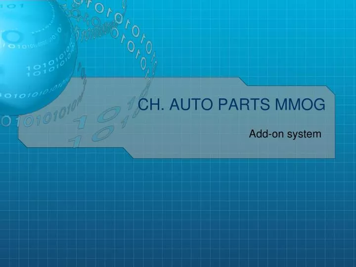 ch auto parts mmog