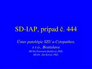 sd iap pr pad 444