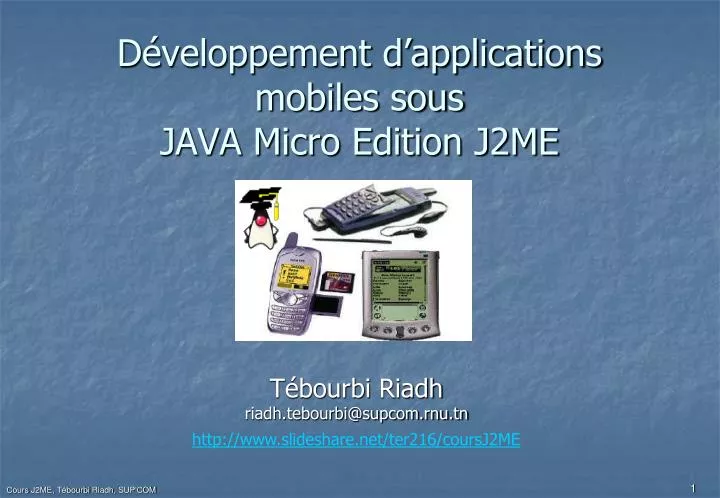 d veloppement d applications mobiles sous java micro edition j2me