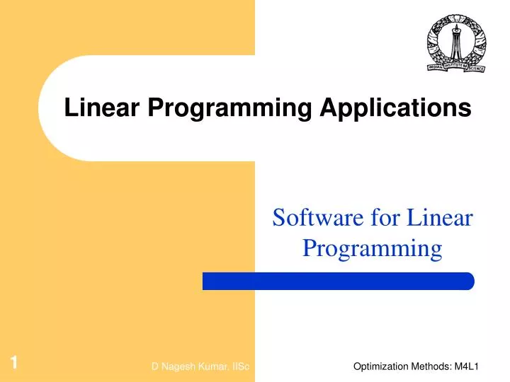 linear programming applications