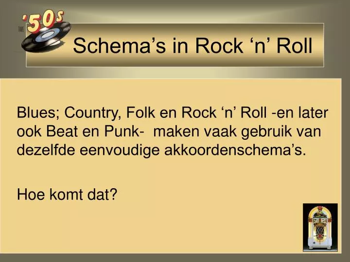schema s in rock n roll