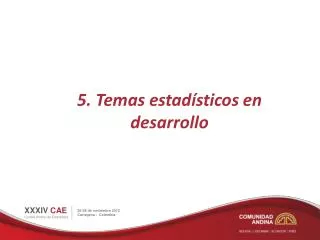 5 temas estad sticos en desarrollo