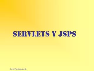 servlets y jsps