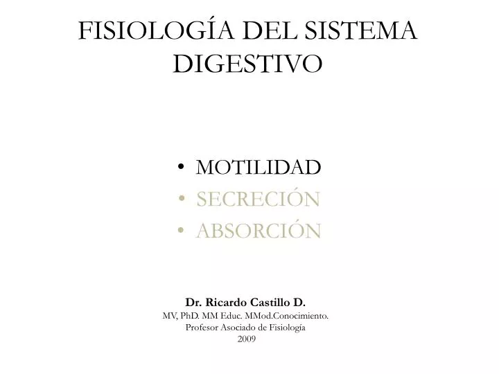fisiolog a del sistema digestivo