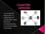 COMPUTER NETWORK - slide 1