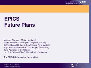 EPICS Future Plans