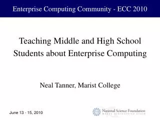 Enterprise Computing Community - ECC 2010