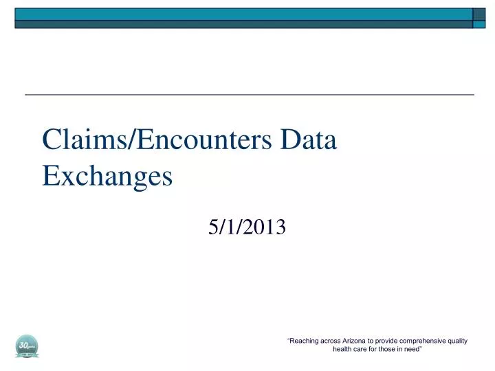 claims encounters data exchanges