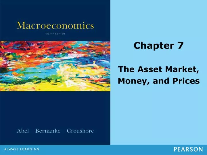 chapter 7 the asset market money and prices