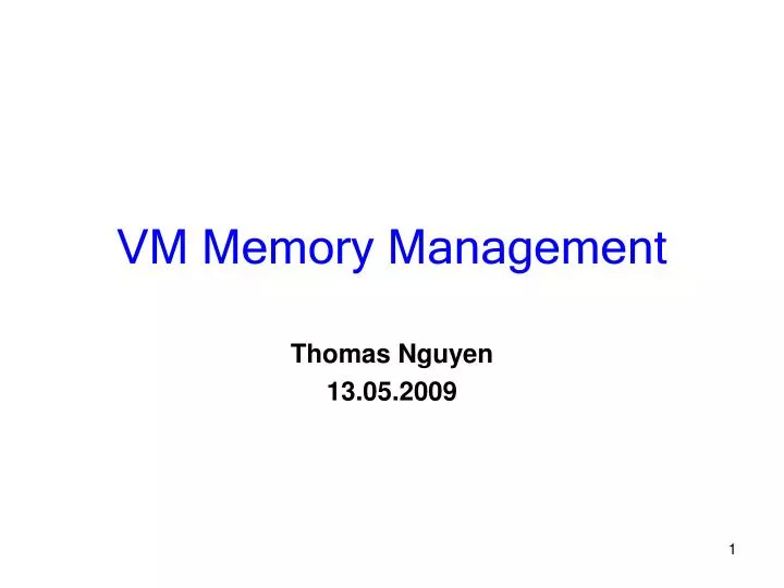 vm memory management