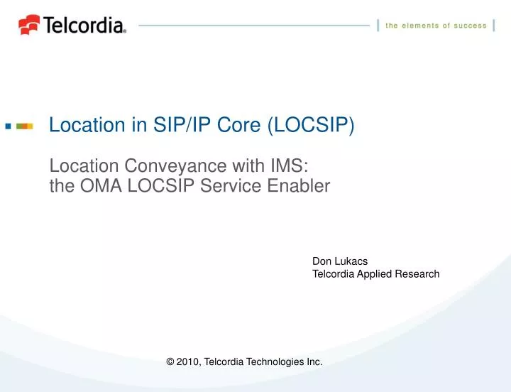 location in sip ip core locsip