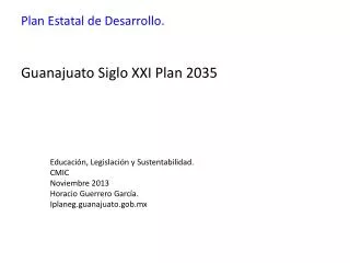 plan estatal de desarrollo