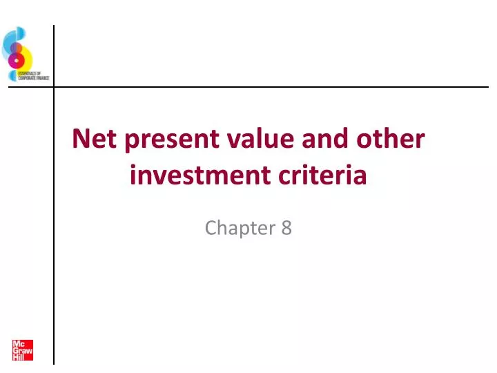 net present value and other investment criteria
