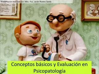 conceptos b sicos y evaluaci n en psicopatolog a