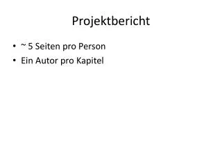 projektbericht