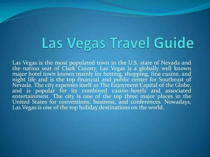 las vegas travel guide