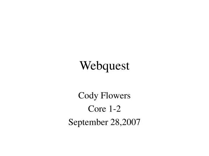 webquest