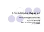 Les marques atypiques - slide 1